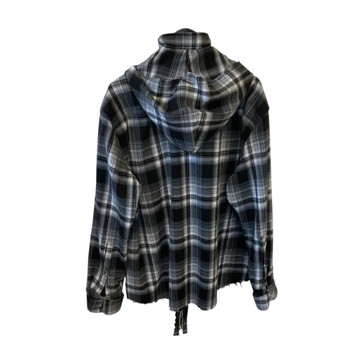 HOODED OMBRE CHECK SHIRTチェック長袖シャツ - Image 2