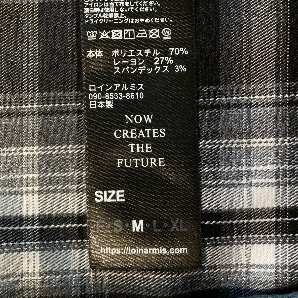 HOODED OMBRE CHECK SHIRTチェック長袖シャツ - Image 5