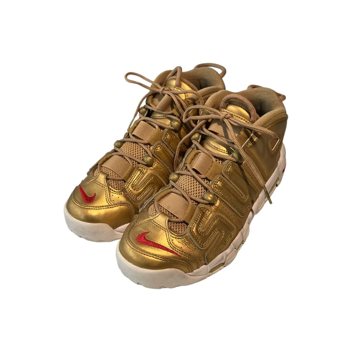 Air More Uptempo Metallic Goldスニーカー902290-700