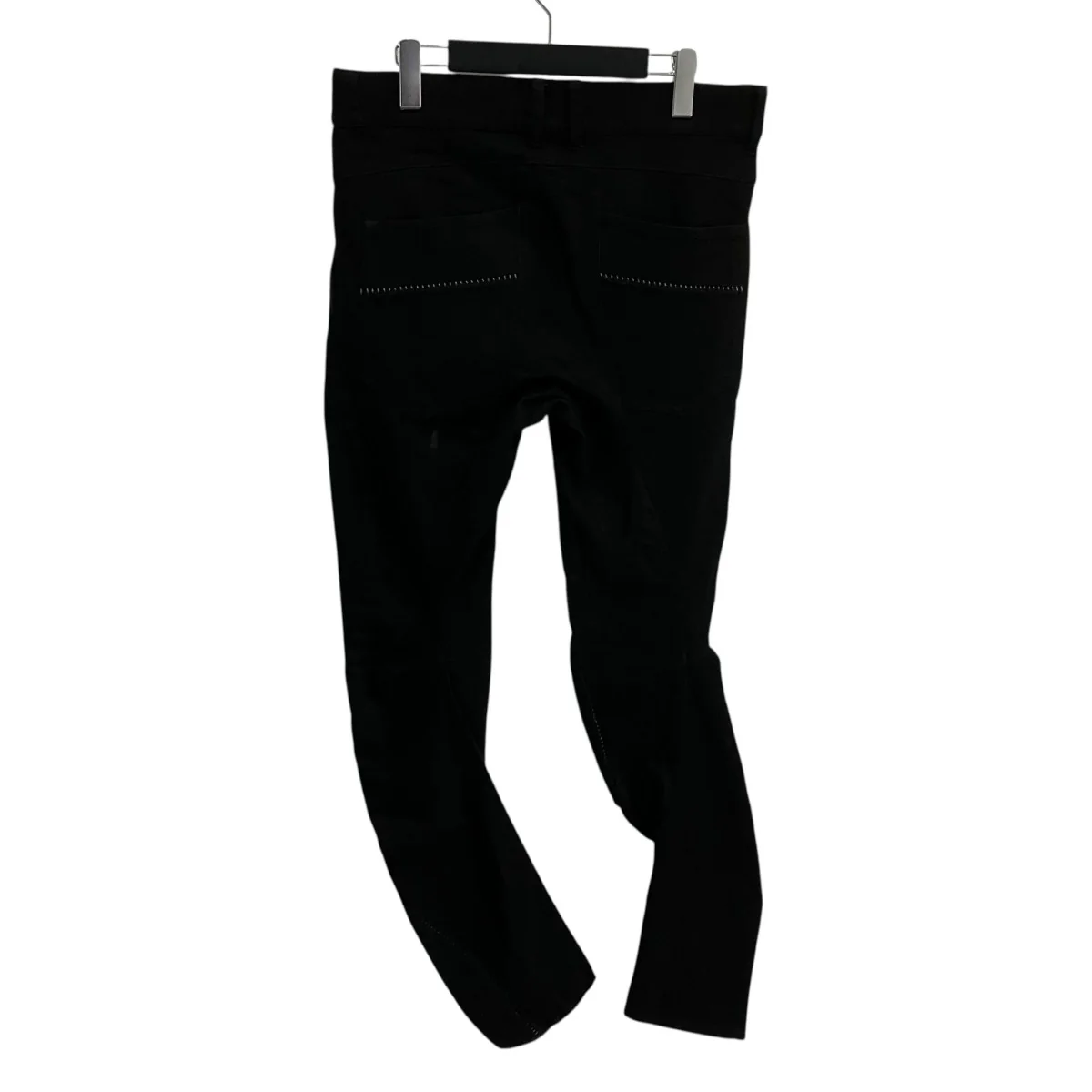 D.HYGEN Patchwork Jacquard Stretch Slim Pants Black SCABパンツS7107-0225A - Image 2
