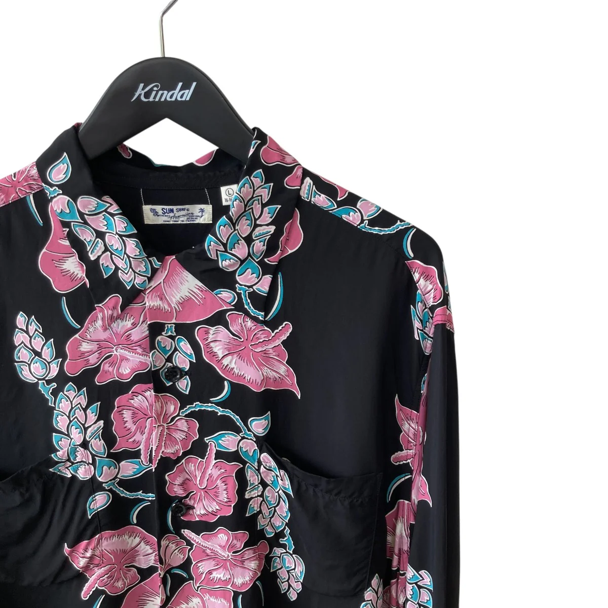 マウナ別注 RAYON L S 2025 HAWAIIAN SHIRT ISLAND FLOWER CHAIN長袖シャツSS39425LS - Image 3