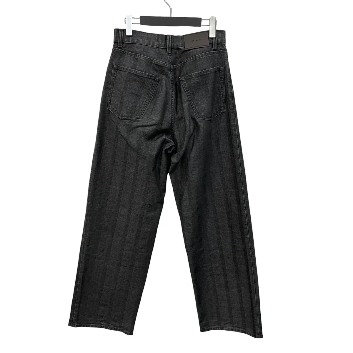Vast Cut - Black Coated HerringboneデニムパンツM4255VB - Image 2