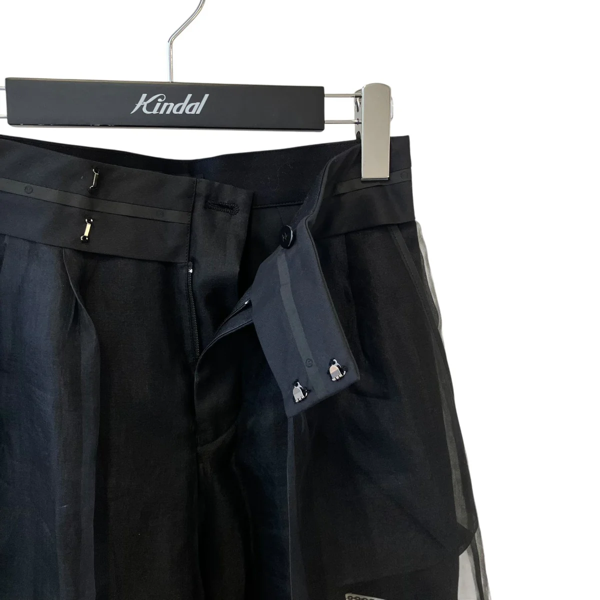 High Waist Sheer Overlay ShortsシアーパンツUC1D1507-2 - Image 3