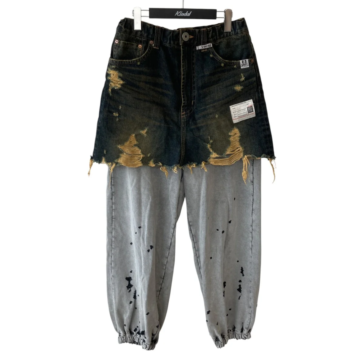 MMY WAIST LAYERED JEANSパンツA15PT023