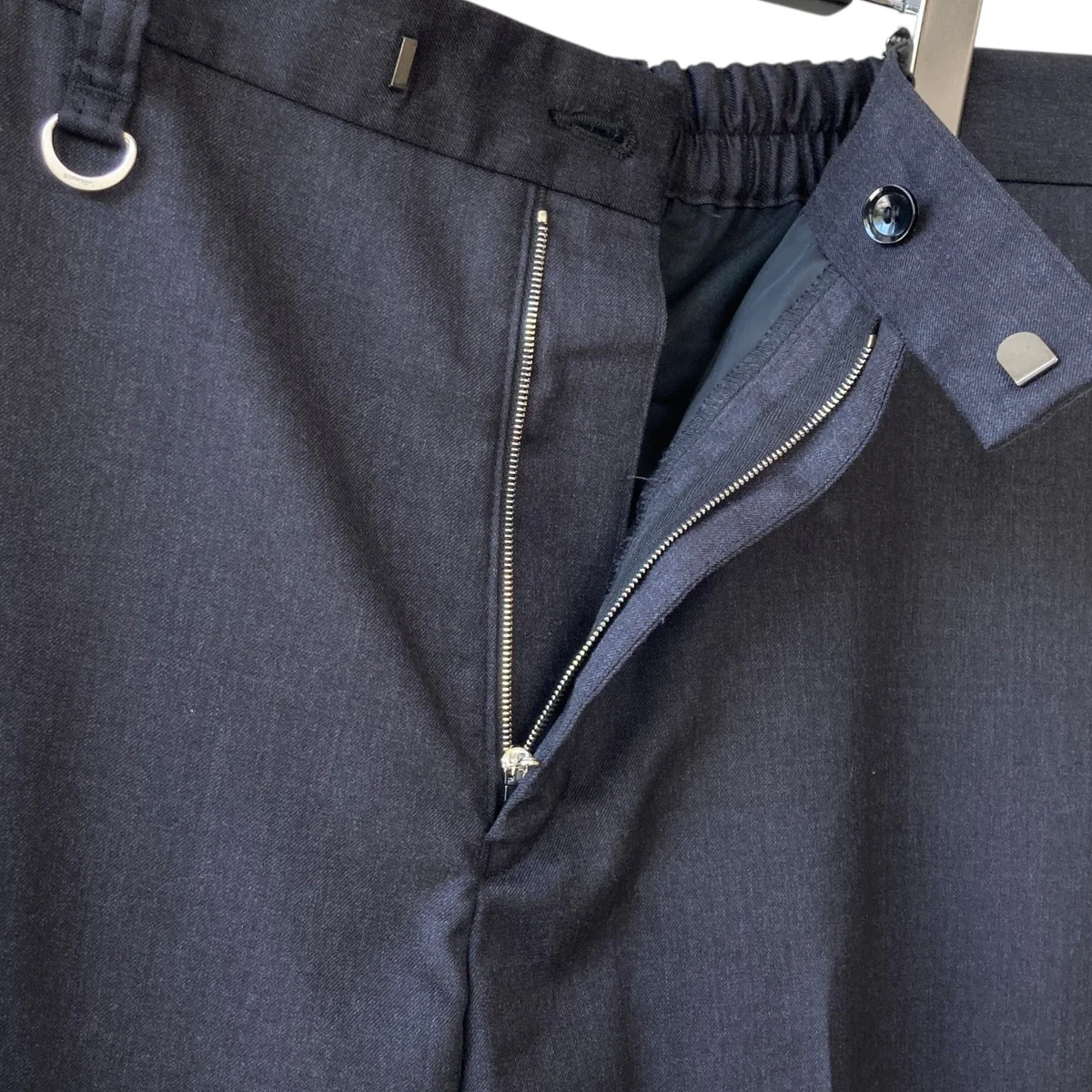 24AWSUPER 100’S WOOL SHIRRING SLIM FITイージースラックスパンツSOPH-242017 - Image 3