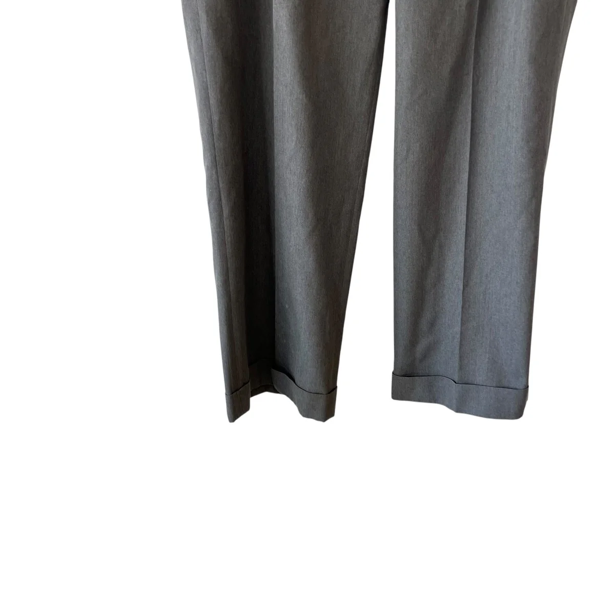 Wool gabardine wide-leg trousersスラックス5124-83541 - Image 4