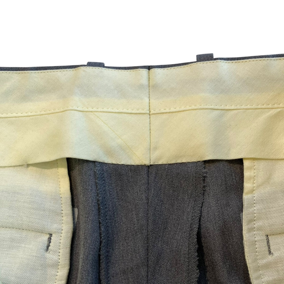 Wool gabardine wide-leg trousersスラックス5124-83541 - Image 7