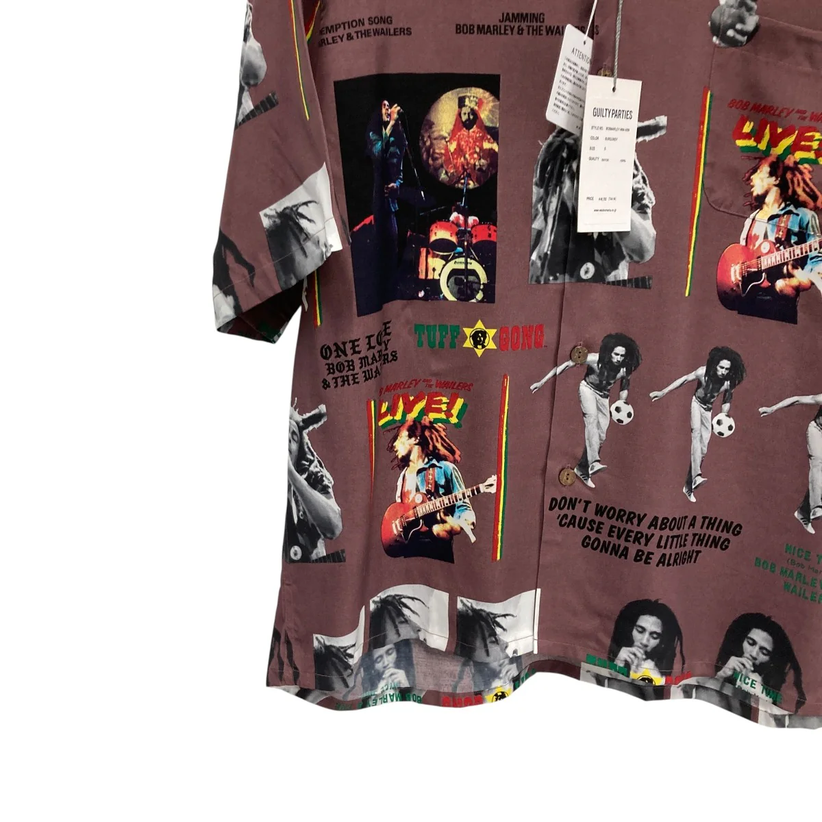 HAWAIIAN SHIRT S SオープンカラーシャツBOBMARLEY-WM-HI09 - Image 4