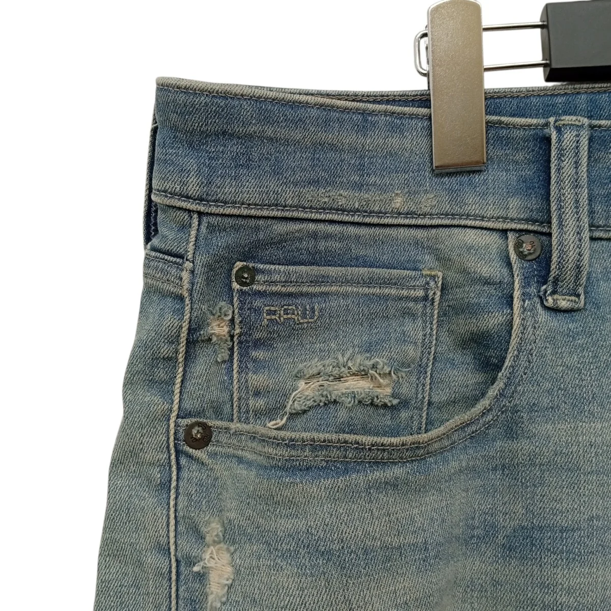 Denim Slim ShortsハーフパンツD17418-C051-C278 - Image 6