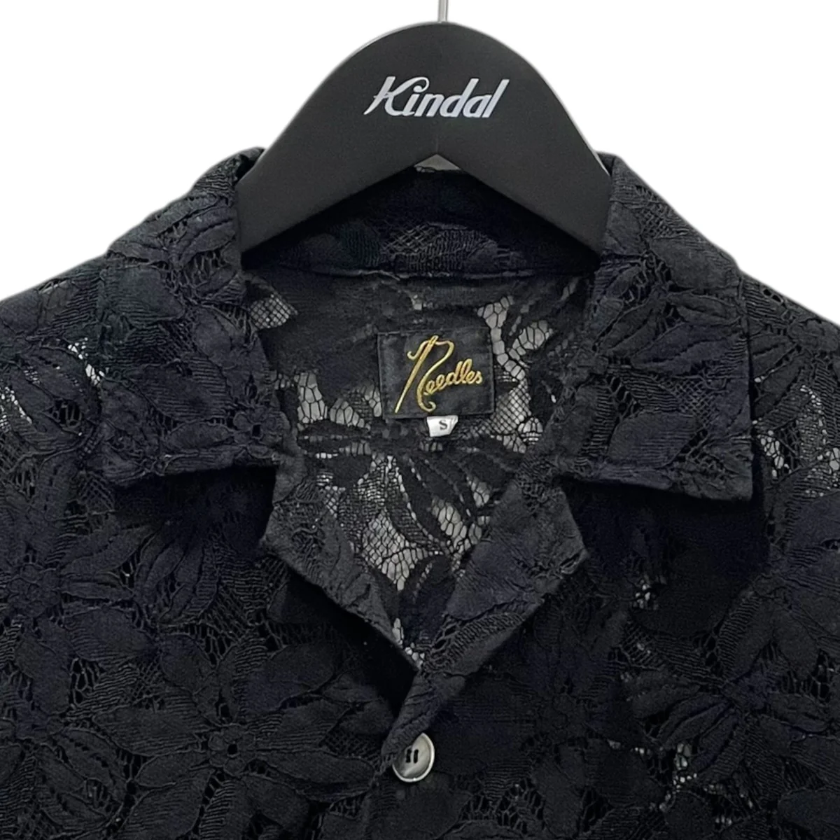 23SS オープンカラー半袖レースシャツ Cabana Shirt - C/PE/R Lace Cloth / Flower カバナシャツ レースクロス フラワー MR252 - Image 3