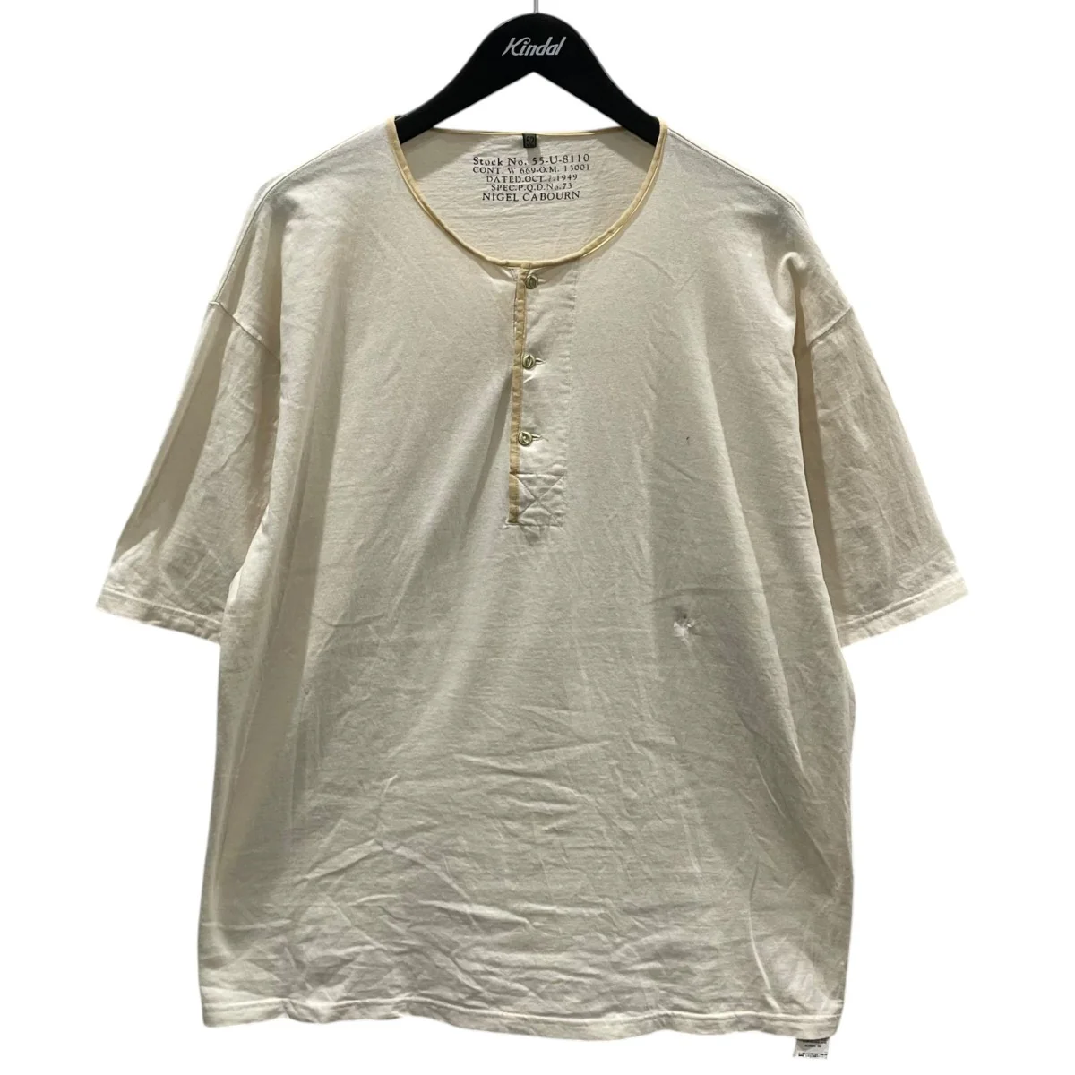 50s ヘンリーネックシャツ 50s HENLEY NECK SHIRT 8050-00-21025