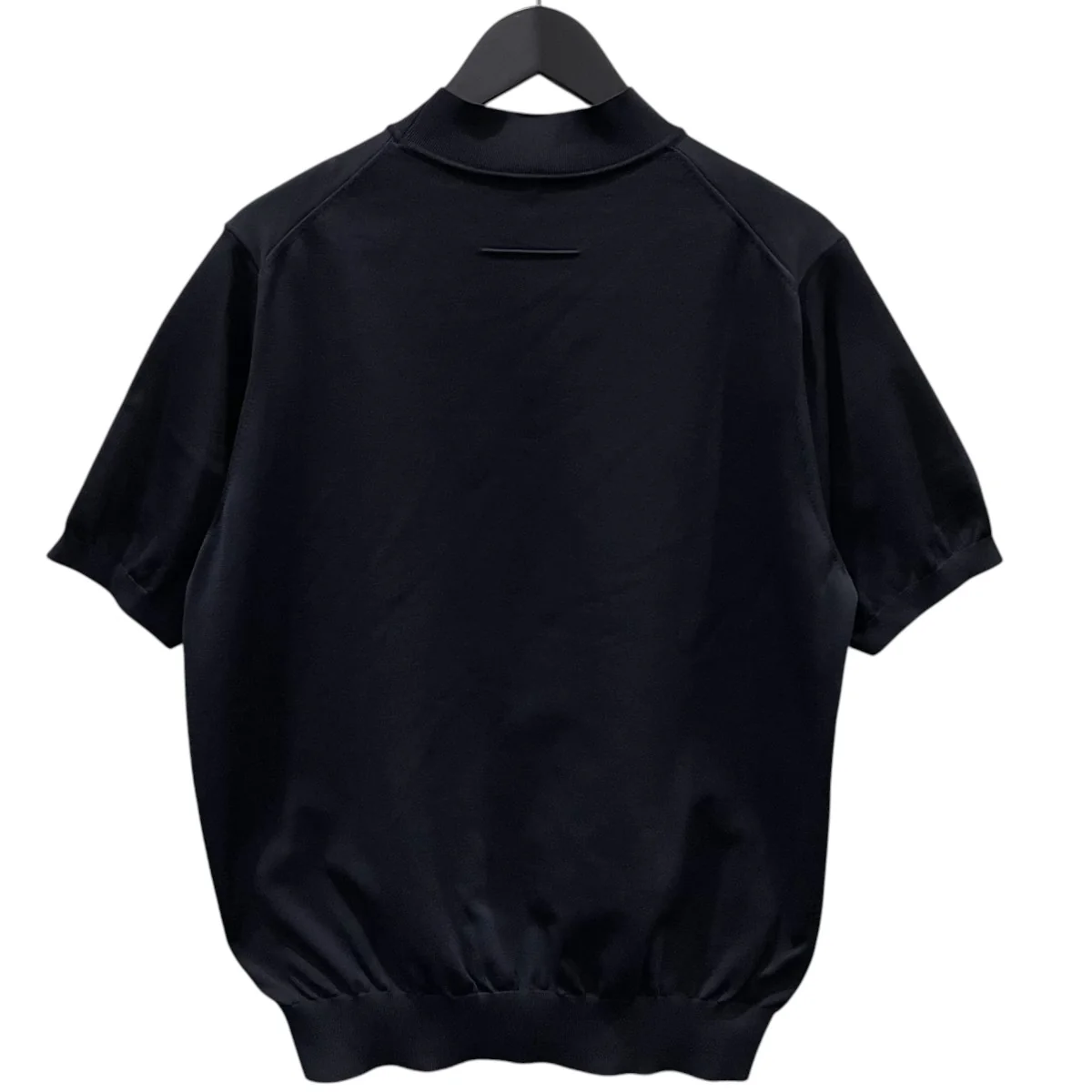 22SS 18G シルク天竺 モックネック半袖ニット SL7S-513 - Image 2