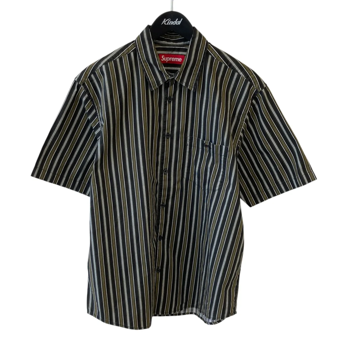 24SSLoose Fit Multi Stripe S S Shirt半袖シャツ