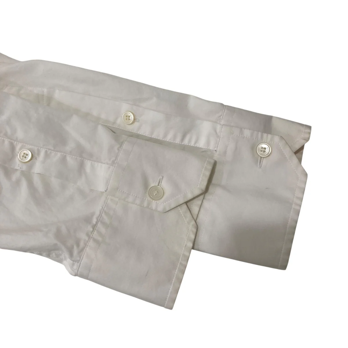 White Shirt With Silver Pocket In Metal長袖シャツXV3CIA97878 - Image 4