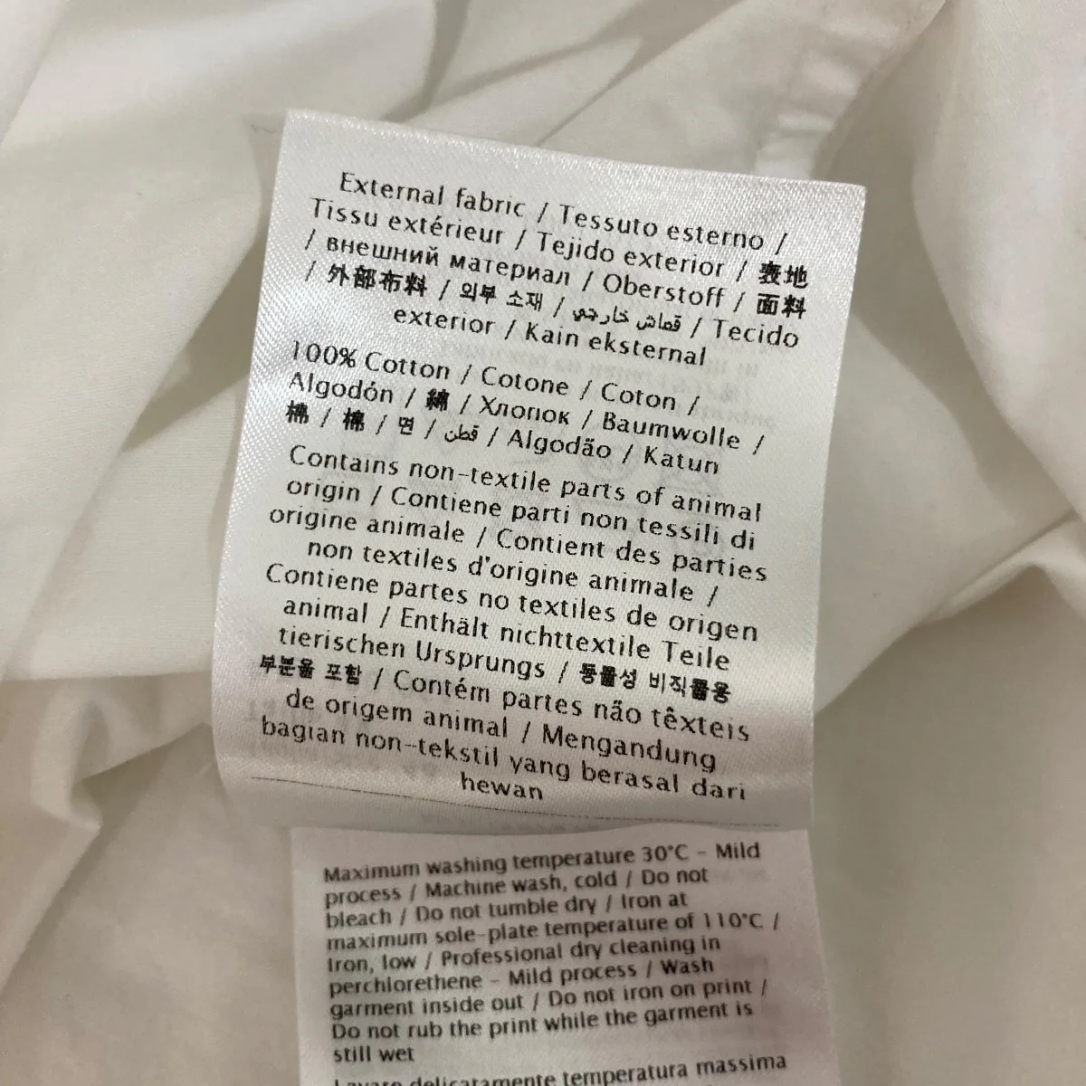 White Shirt With Silver Pocket In Metal長袖シャツXV3CIA97878 - Image 8