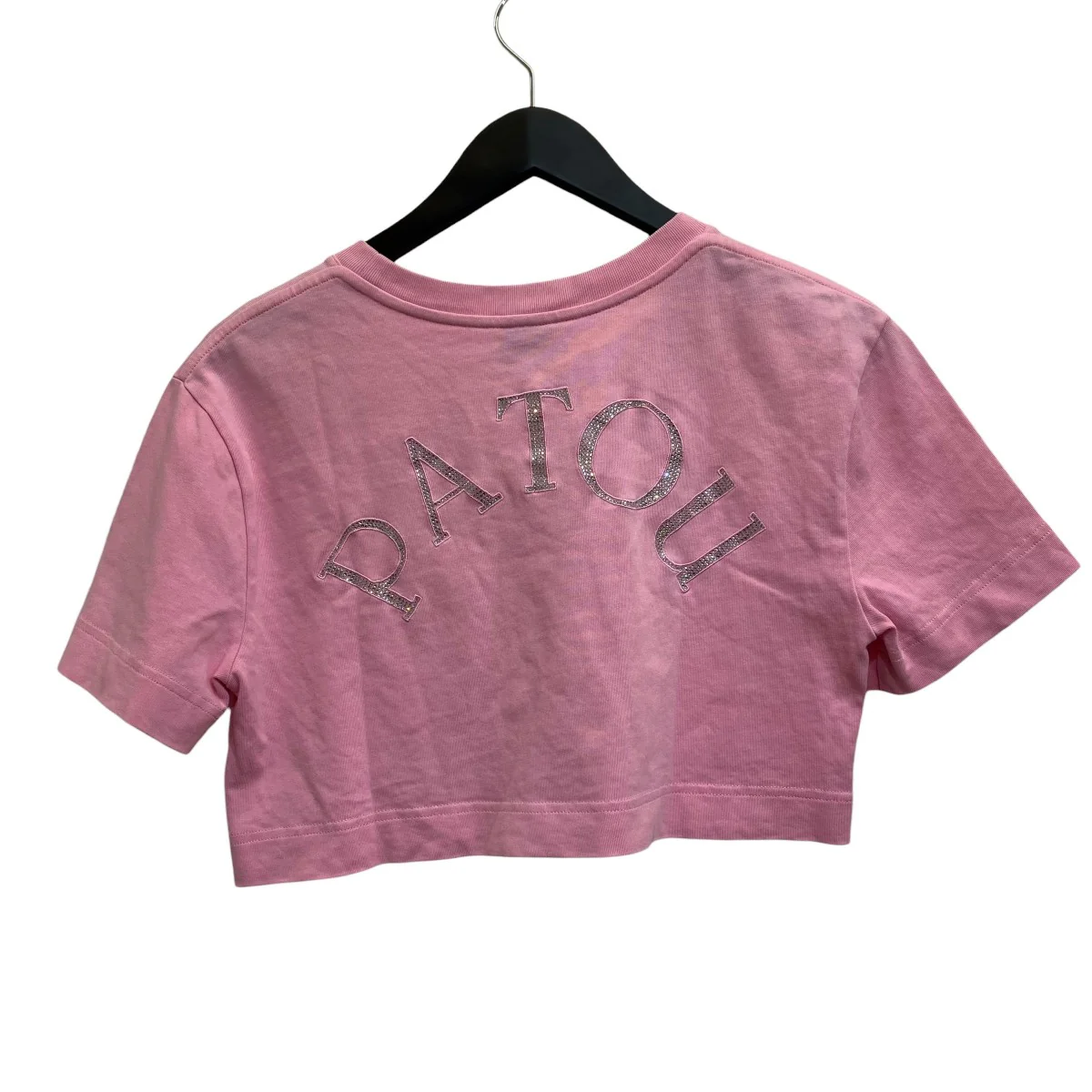 クロップド ラインストーンロゴ半袖TシャツJE1169990455P - Image 3