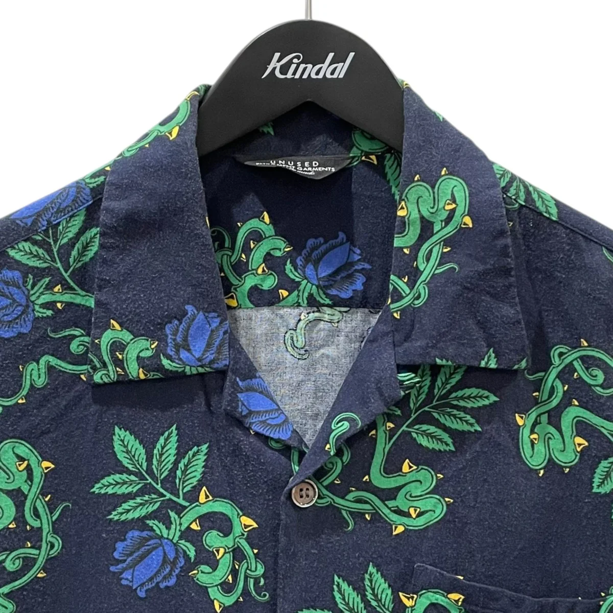 18SS オープンカラー半袖シャツ Rose Pattern Short-Sleeve Shirt ローズパターン ショートスリーブシャツ US1405 - Image 3
