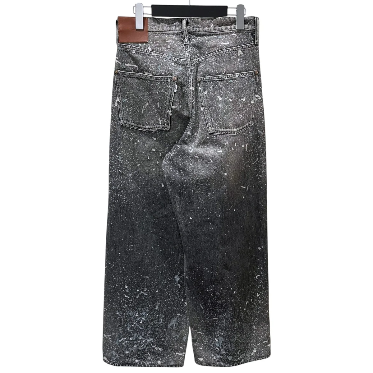24AW 加工デニムパンツ MOLDED DENIM TROUSERS WIDE CUT 2411300414 - Image 2
