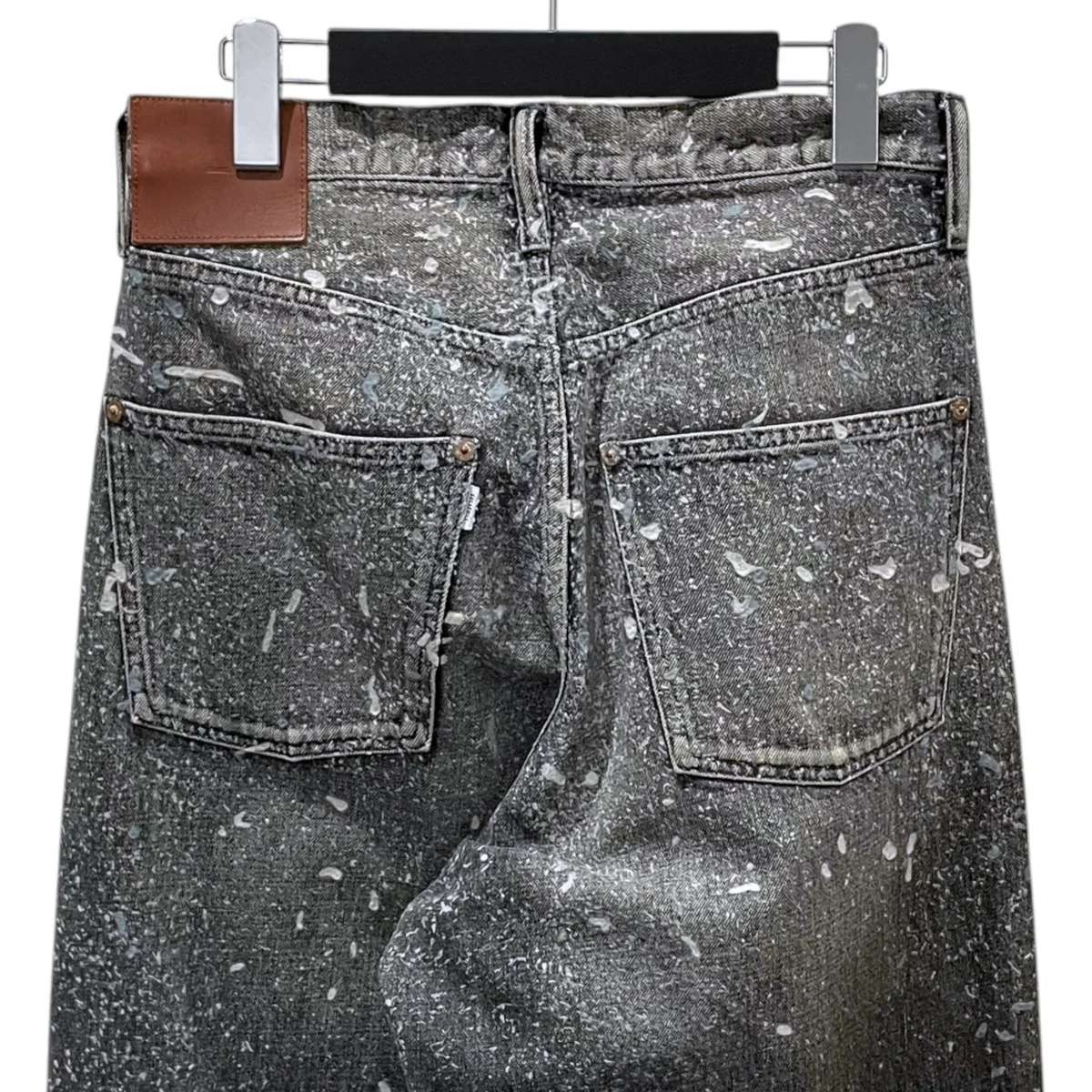 24AW 加工デニムパンツ MOLDED DENIM TROUSERS WIDE CUT 2411300414 - Image 4