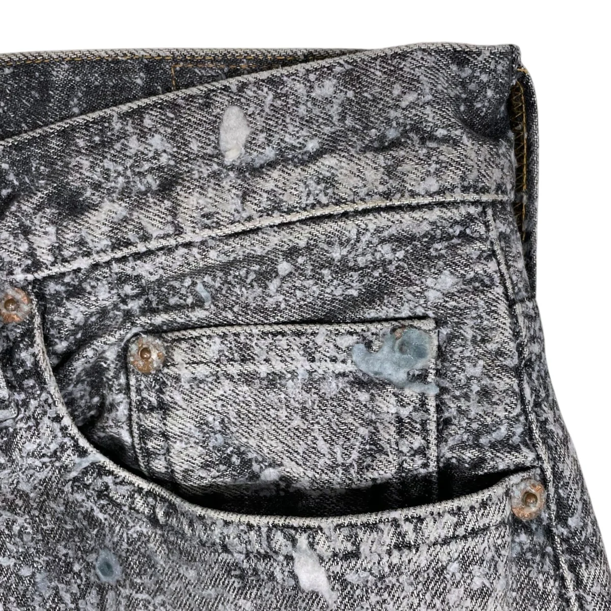 24AW 加工デニムパンツ MOLDED DENIM TROUSERS WIDE CUT 2411300414 - Image 6