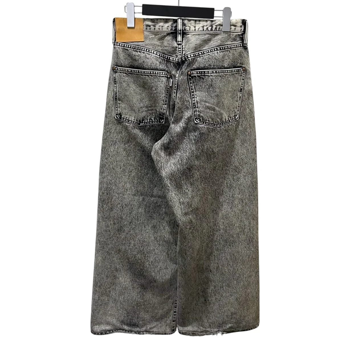 24SS 加工デニムパンツ ACID WASHED MODERN WESTERN WIDE TROUSERS 2441000420 - Image 2