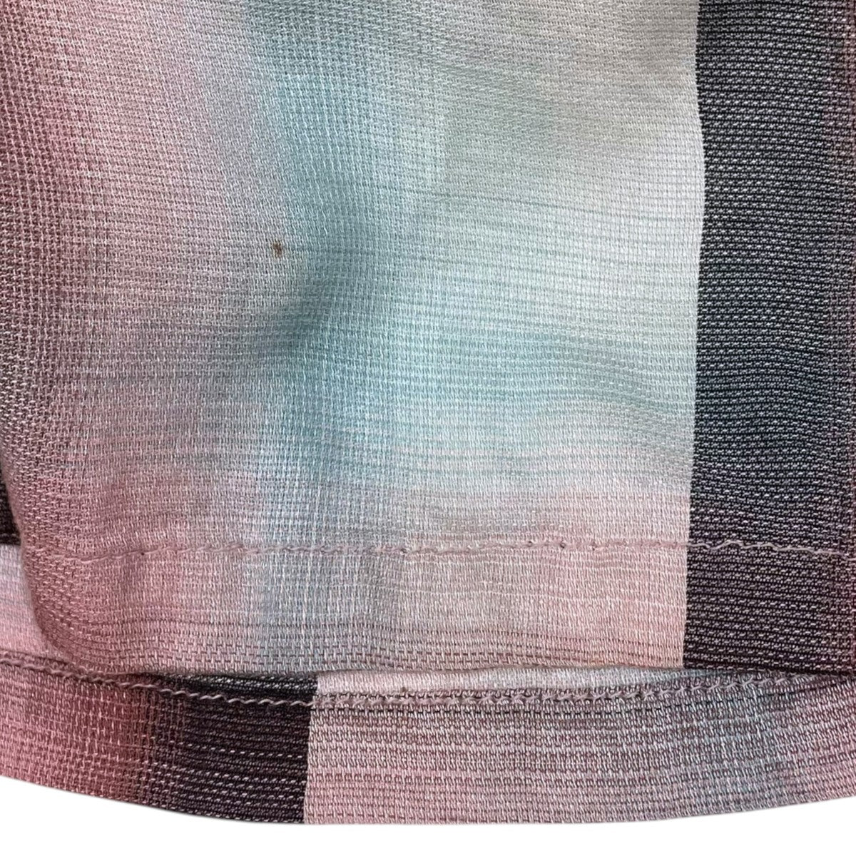 21SS オンブレチェック柄シャツ Ombre Panama Open-collar Shirt オンブレ パナマ オープンカラーシャツ 21SSSH01 - Image 8