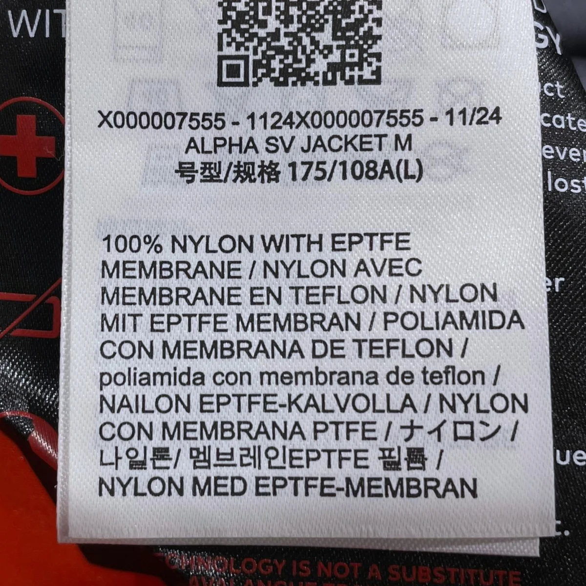 マウンテンパーカー Alpha SV Jacket アルファSVジャケット X000007555 - Image 9