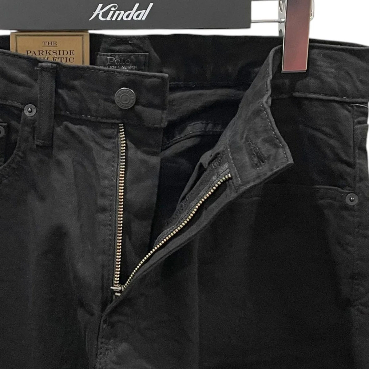 ガーメントダイ ブラックデニムパンツ THE PARKSIDE ATHLETIC TAPER ザ パークサイド アスレチック テーパー Low Stretch Garment Dyed - Image 3
