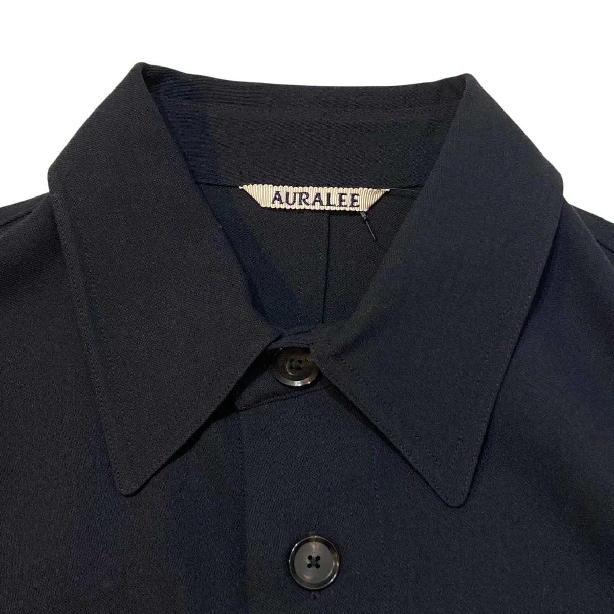 HARD TWIST WOOL DOBBY SHIRTS長袖シャツA20SB02KW - Image 3