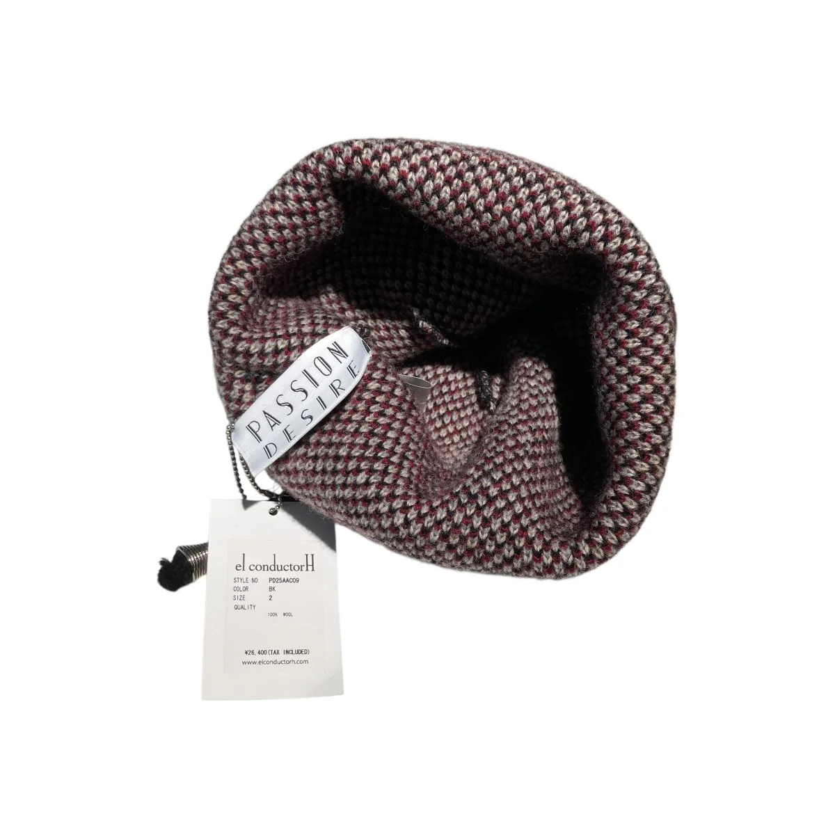 WOOL KNIT FLAP POMPOM BEANIEニット帽PD25AAC09 - Image 3