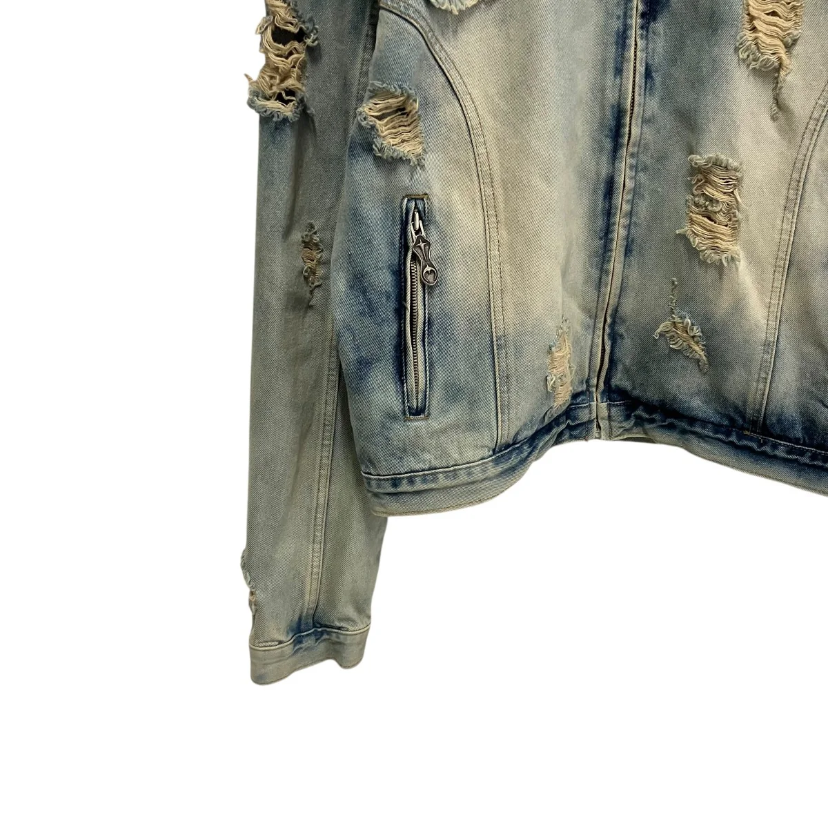 Denim Hoodie Zip-UpデニムジャケットTC24JK0201 - Image 4