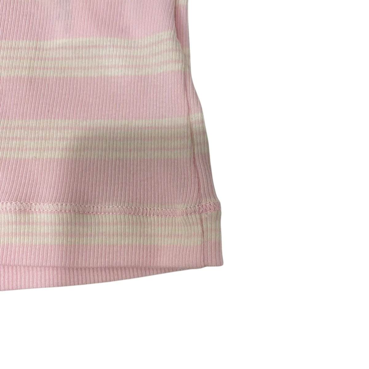 Soft Cotton Stripe Rib Longsleeve長袖トップスA1050066 - Image 5