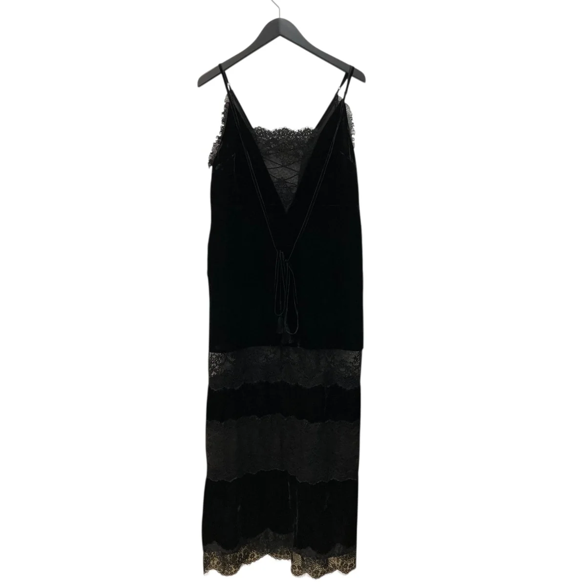 black lace velour camisole dressキャミソールワンピース - Image 3