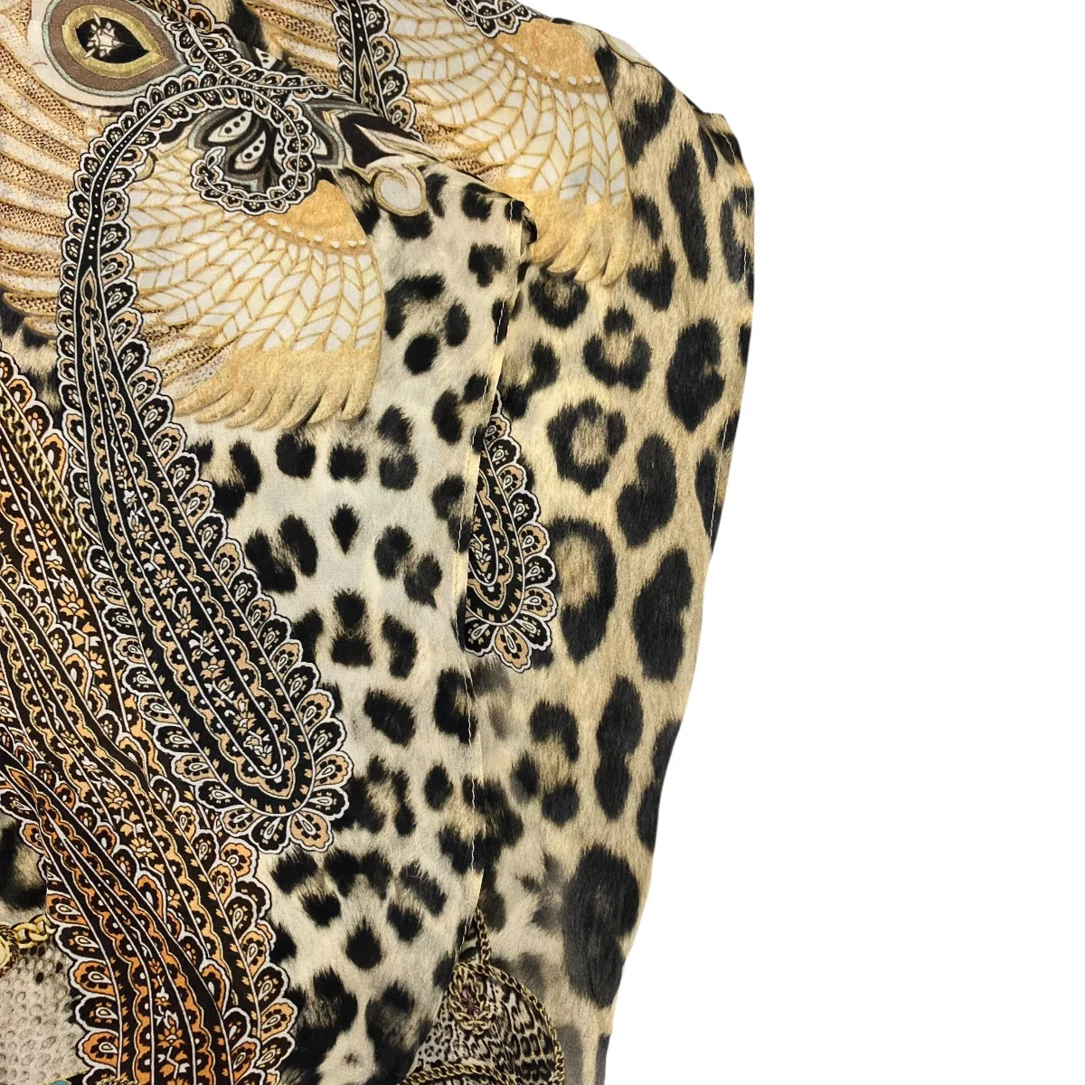 V NECK KAFTAN WITH FRINGEワンピース25040570000110 - Image 4