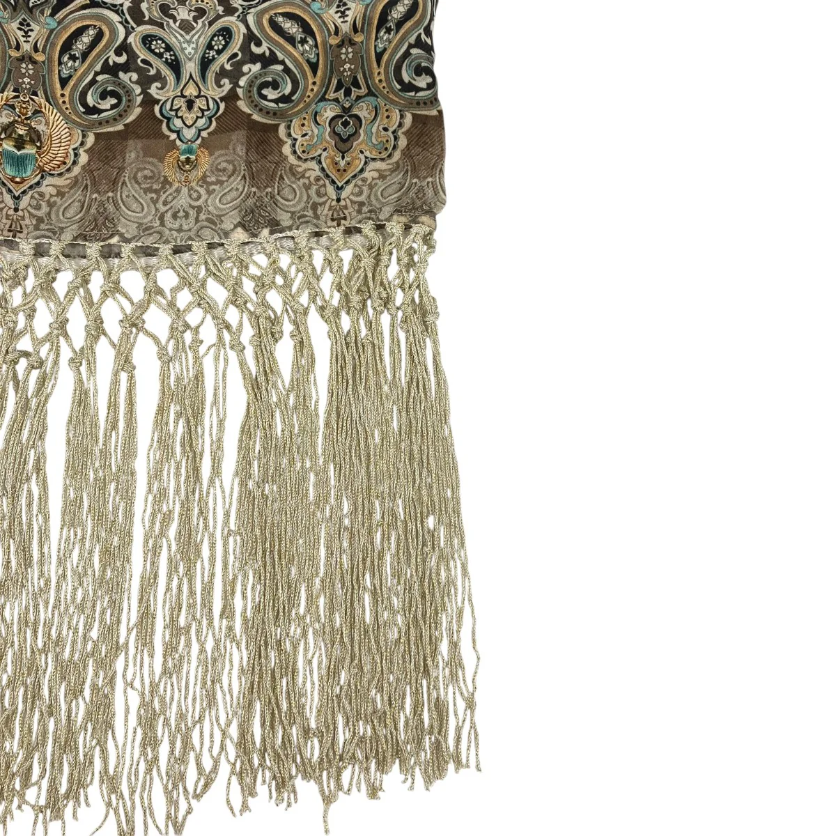V NECK KAFTAN WITH FRINGEワンピース25040570000110 - Image 5