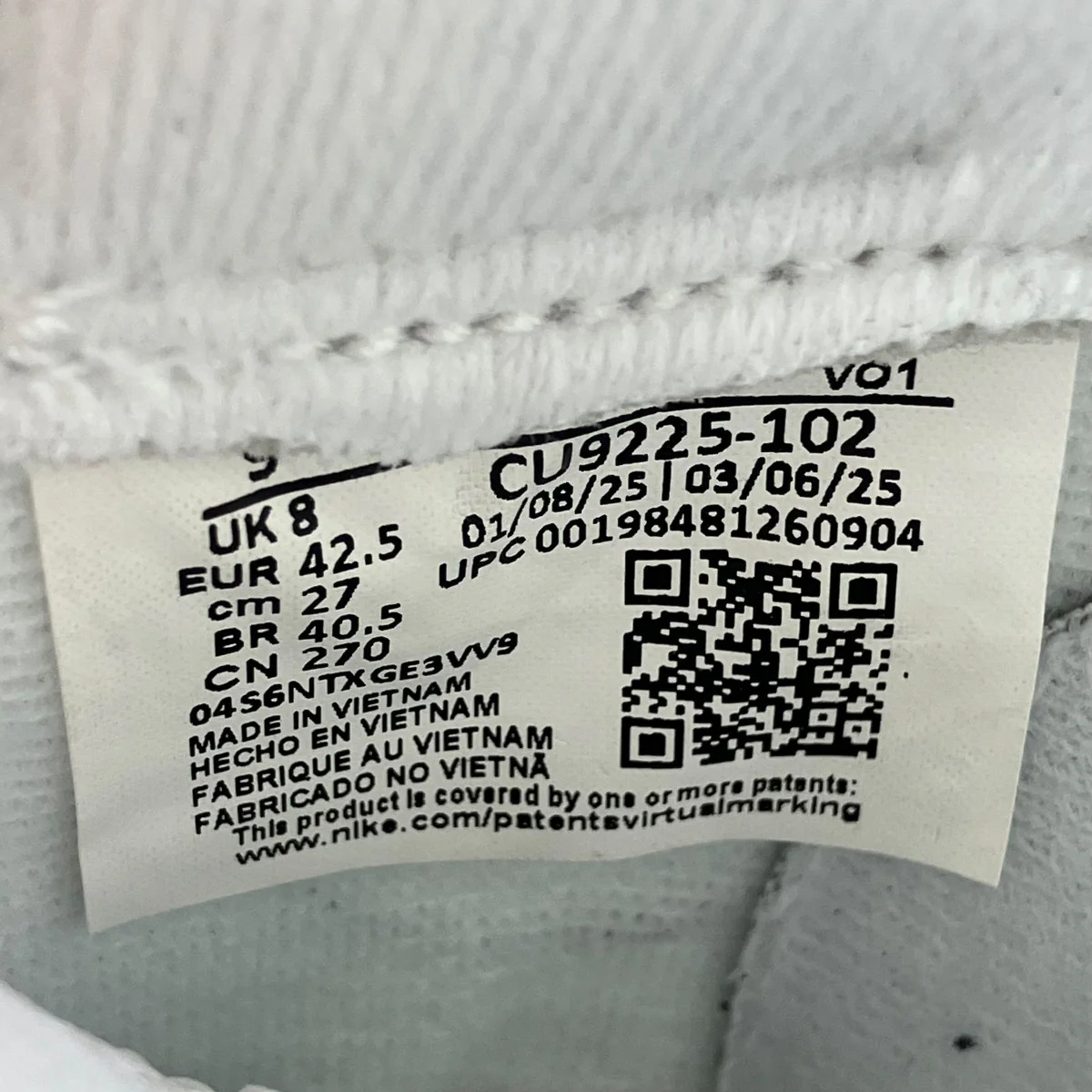 Air Force 1 LowローカットスニーカーCU9225-102 - Image 6