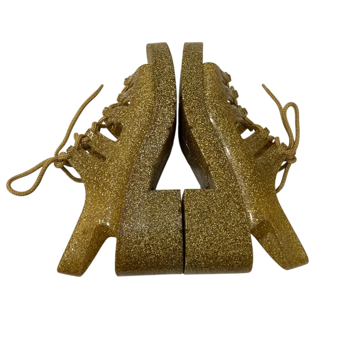 GOLD JELLYLACEUPサンダル - Image 6