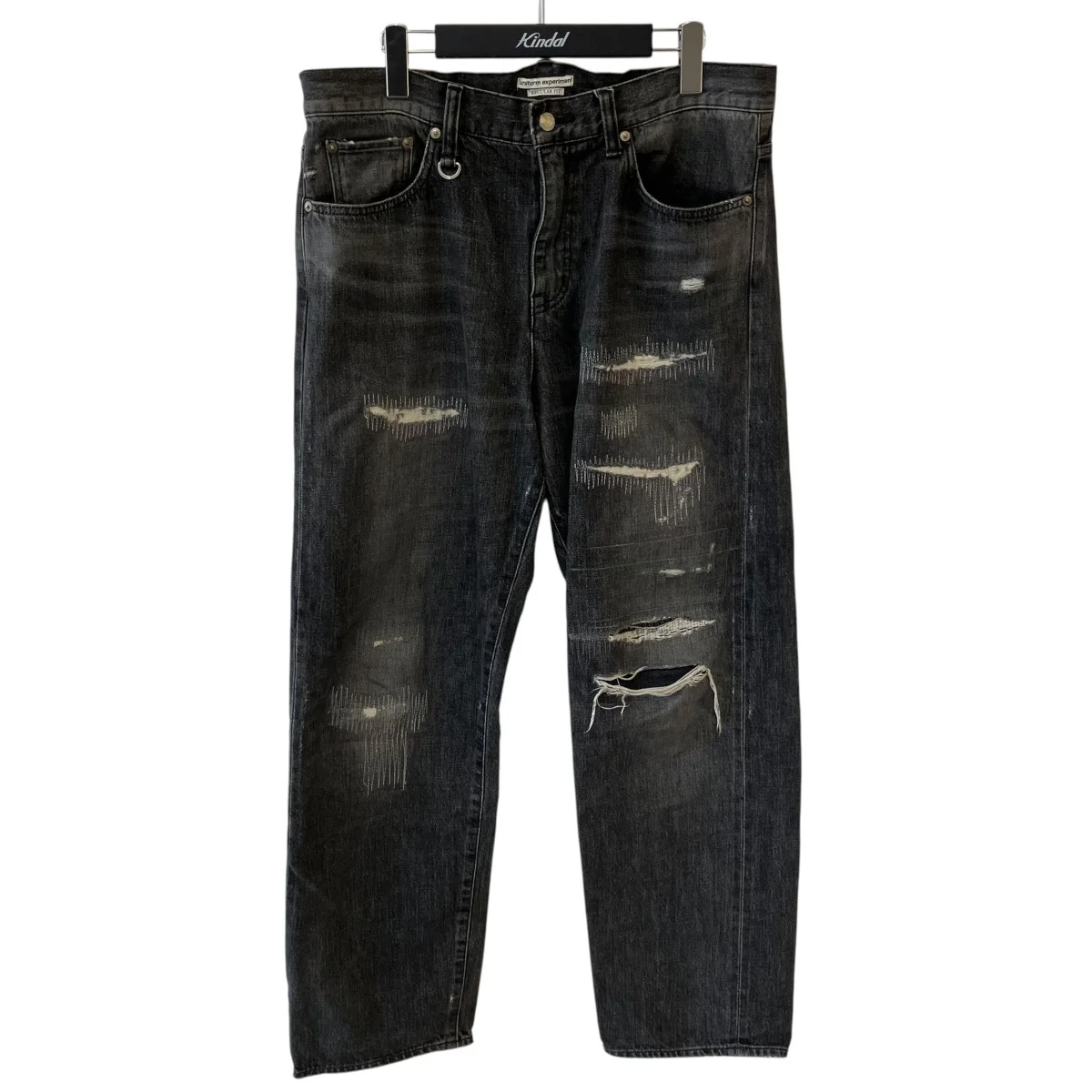 DAMAGED DENIM REGULAR-FIT JEANSデニムパンツUE-252054