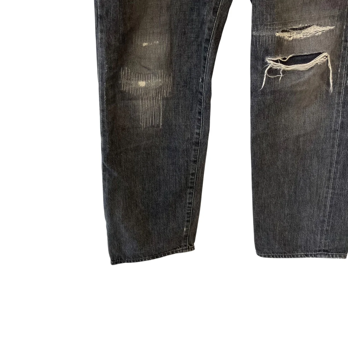 DAMAGED DENIM REGULAR-FIT JEANSデニムパンツUE-252054 - Image 4
