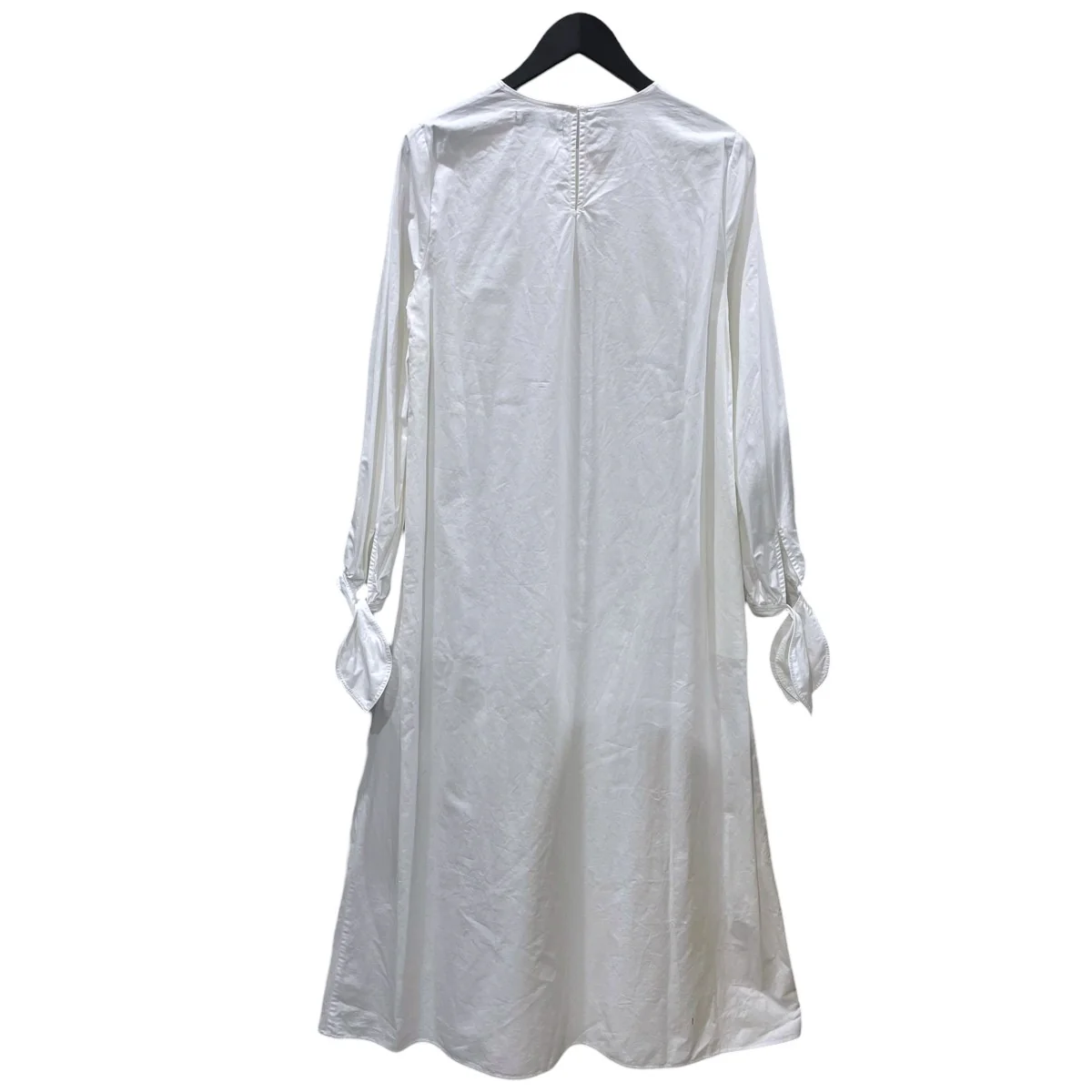 19AW ノーカラーロングシャツワンピース Ribbon Long Dress リボンロングドレス 3010300232 - Image 2