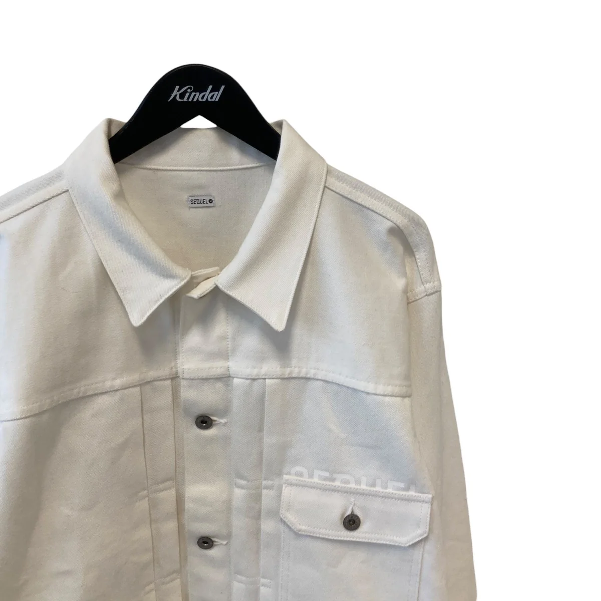 RIGID WHITE DENIM JACKETデニムジャケットSQ-24SS-JK-03 - Image 3