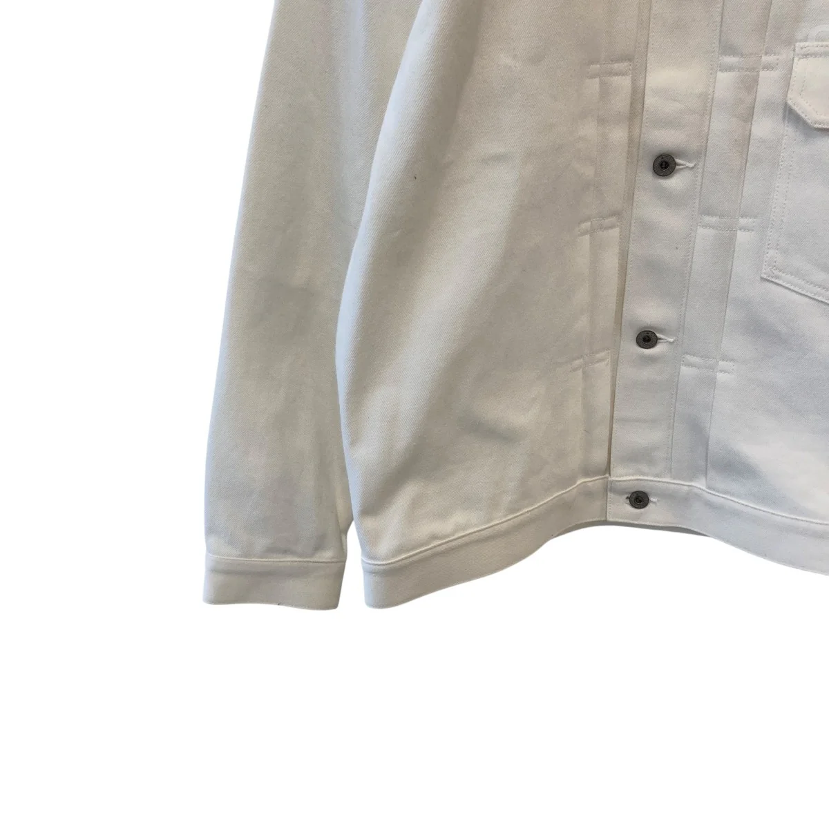 RIGID WHITE DENIM JACKETデニムジャケットSQ-24SS-JK-03 - Image 4