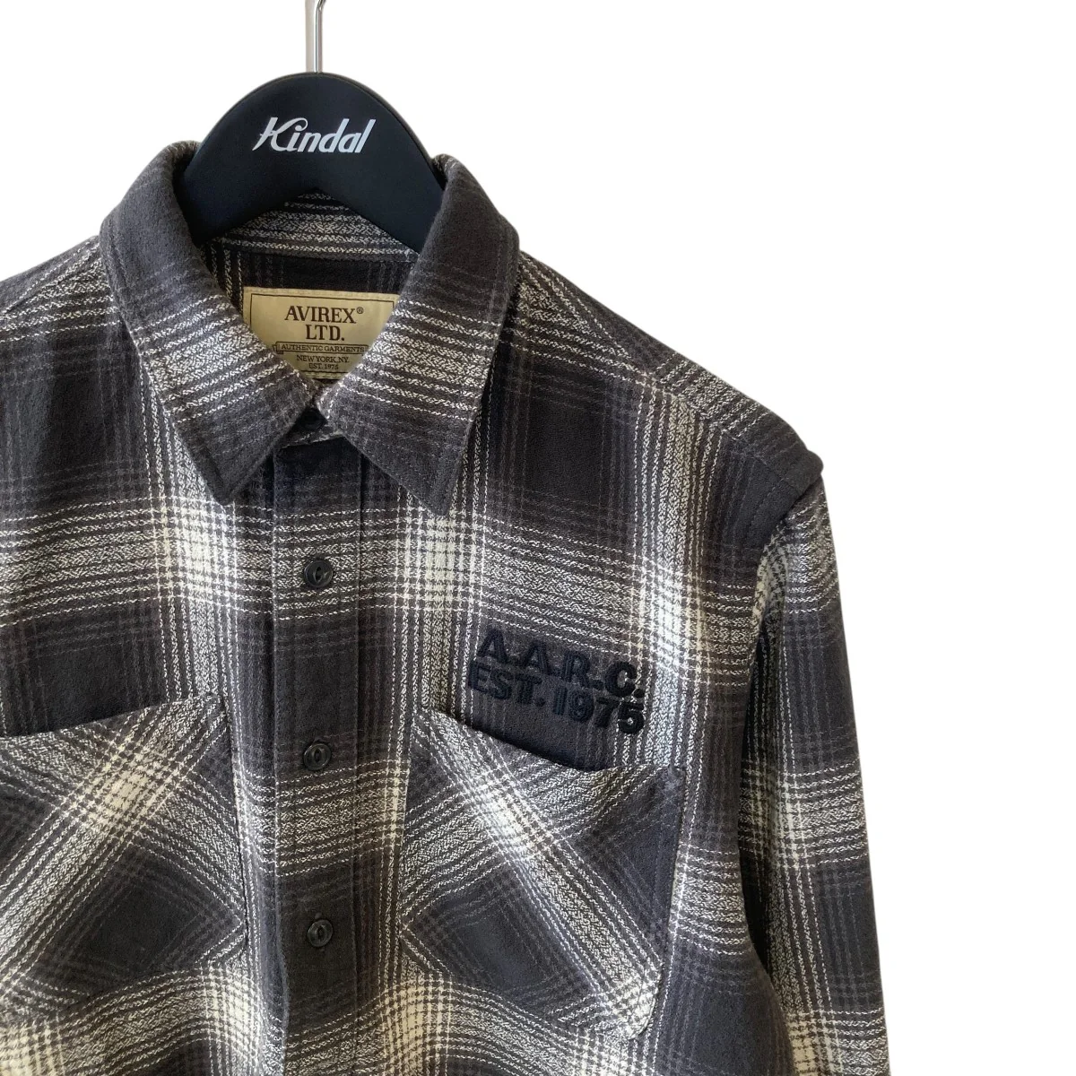 OMBRE CHECK EMB SHIRT長袖シャツ783-6120003 - Image 3