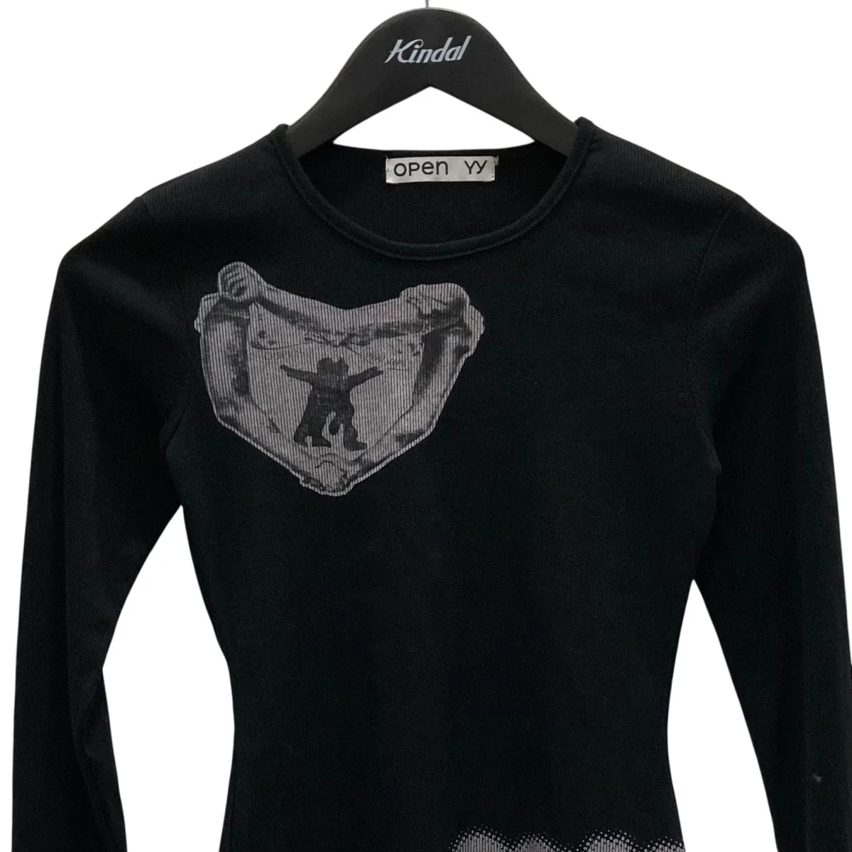 Knied RIBBED YY HUGHEART TOP長袖カットソーYY251TS010 - Image 2