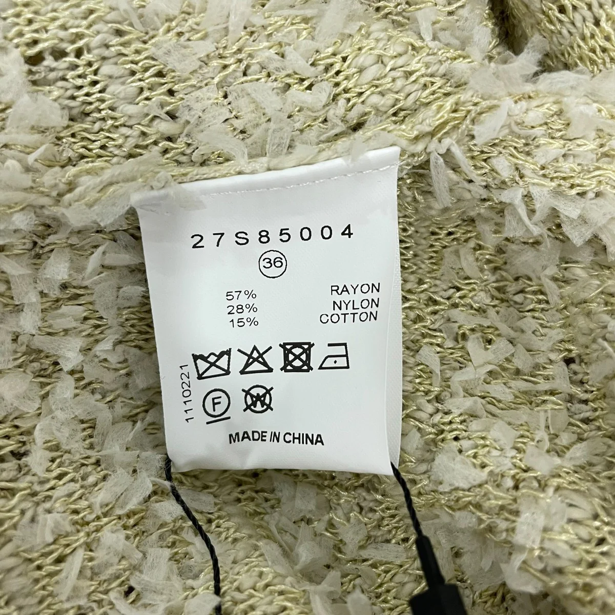 Tweed Knit Dressノースリーブワンピース27S85004 - Image 5