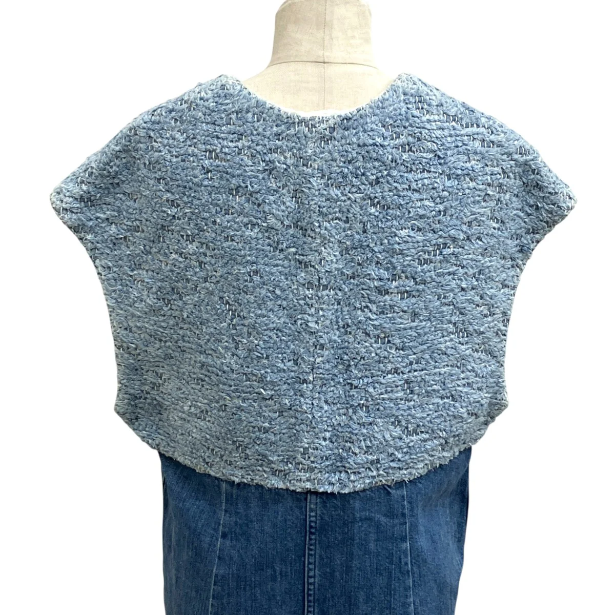 デニムワンピース ツイード 切り替え MM15AW-DR031 - Image 4