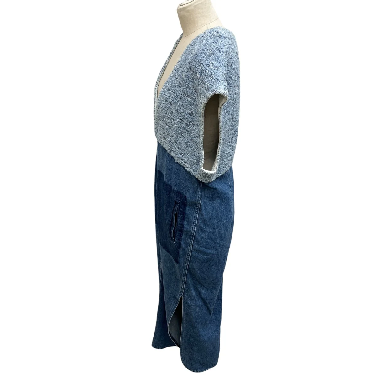 デニムワンピース ツイード 切り替え MM15AW-DR031 - Image 5