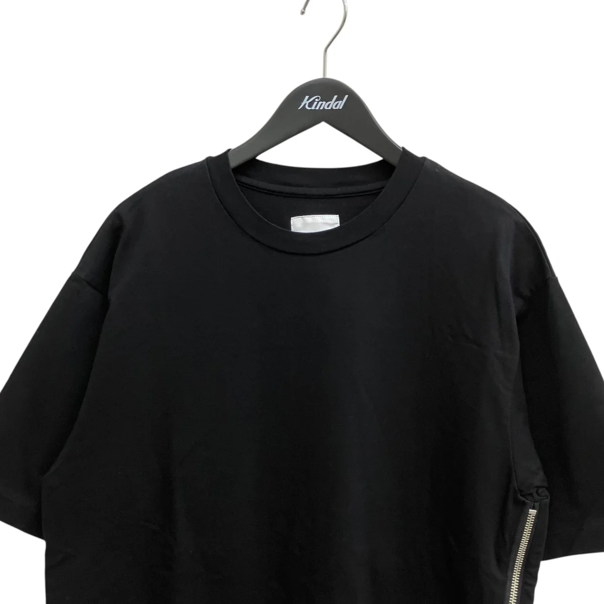 サイドジップショートスリーブカットソー半袖Tシャツ41-234-13-040089 - Image 3