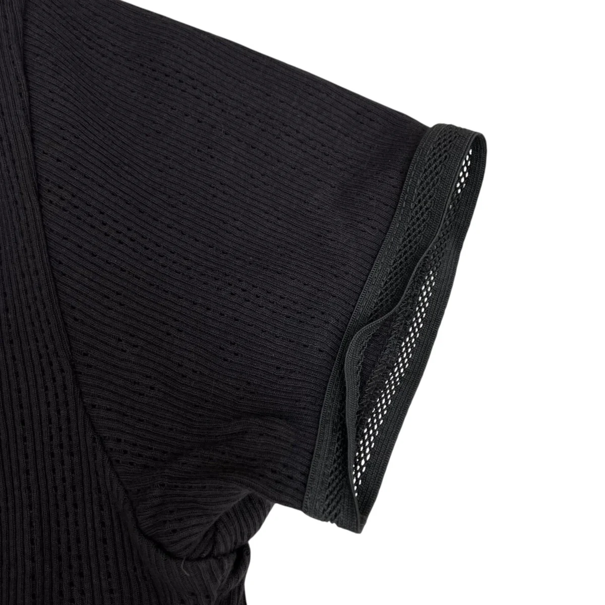 Eyelet Rib Stitch Square-neck T-shirt半袖カットソーFU-V-UW005 - Image 6