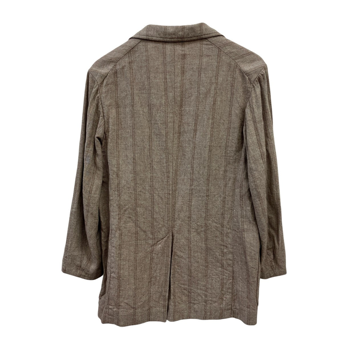 LINEN WOOL SILK SHARK SKIN JACKETストライプテーラードジャケットA9SJ01LW - Image 2